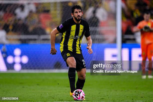 Ahmed Hegazy of Al Ittihad in action during the 1st Round of FIFA Club World Cup Saudi Arabia match between Al Ittihad FC and Auckland City FC at...