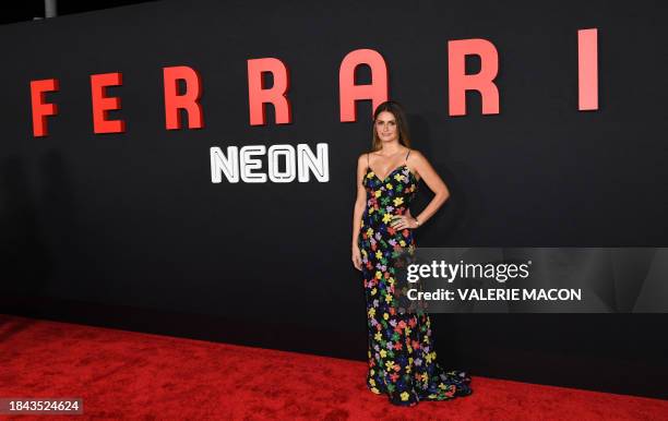 Spanish actress Penelope Cruz arrives for the "Ferrari" premiere at the Director's Guild of America in Los Angeles, December 12, 2023.