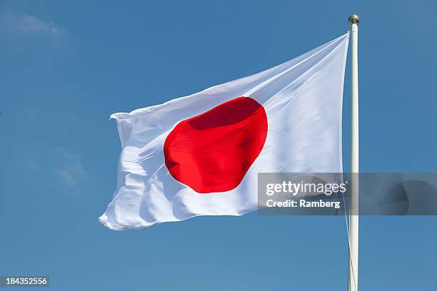 japanese flag - japanese flag stock pictures, royalty-free photos & images
