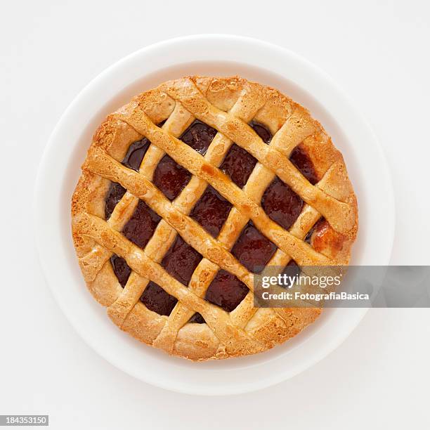 cherry pie - pie stockfoto's en -beelden