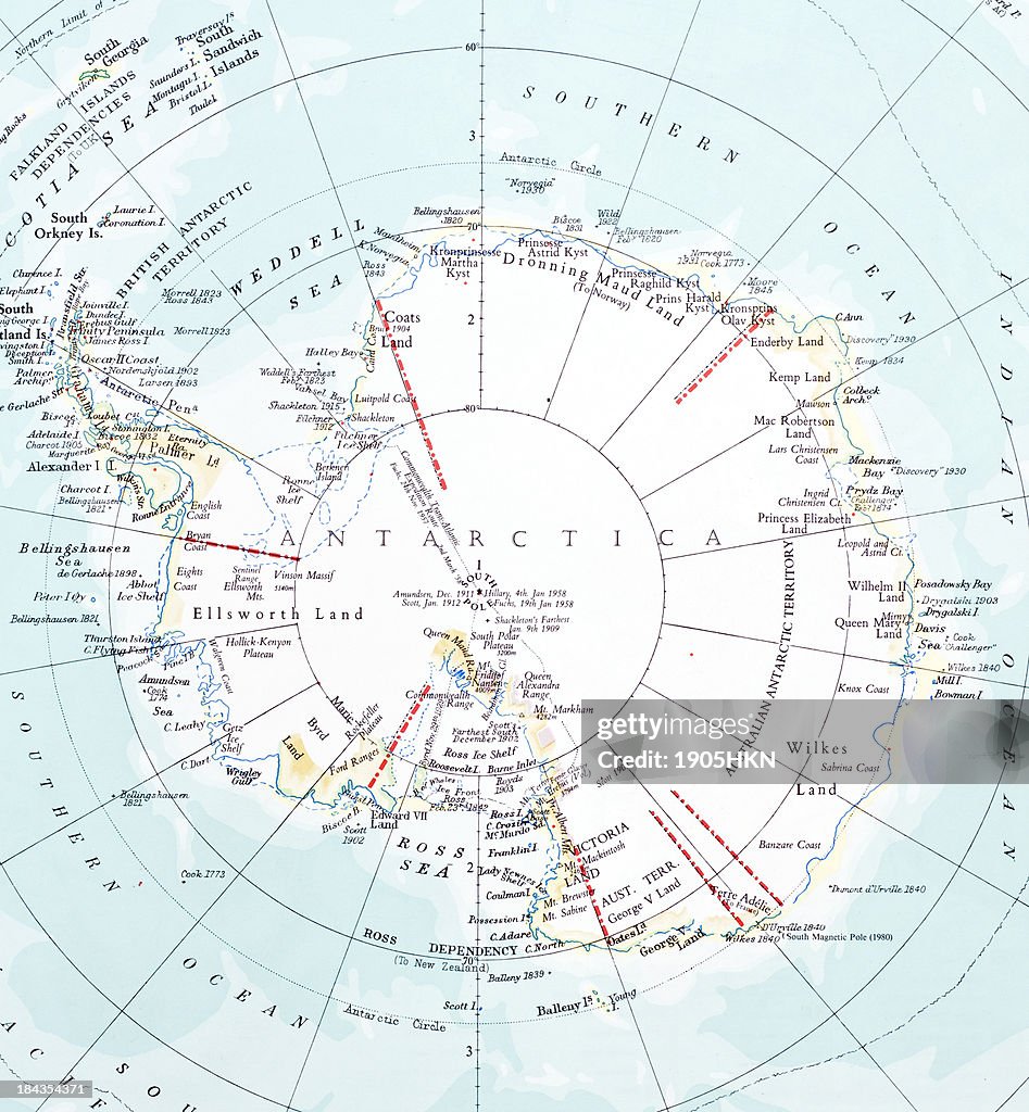 Antártida mapa