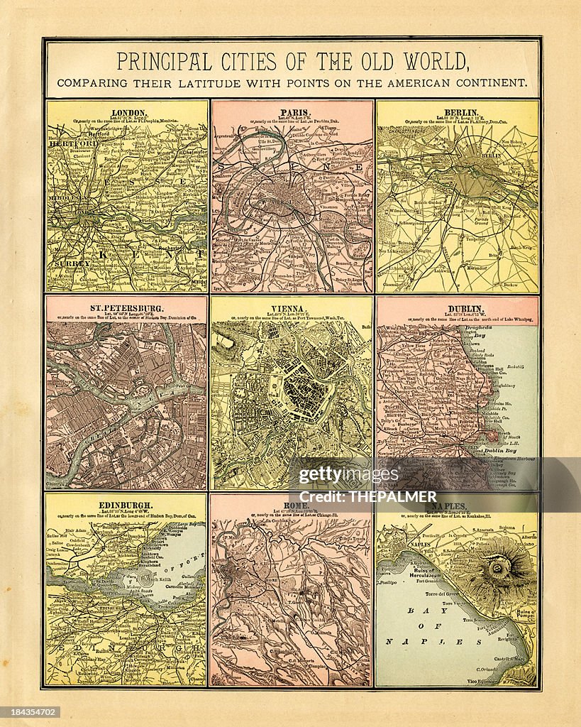 Principal cities of the old world 1883