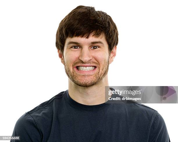 male portrait - cheesy grin stock pictures, royalty-free photos & images