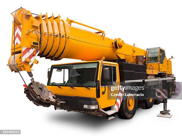 gru liebherr meccanica - crane construction machinery foto e immagini stock