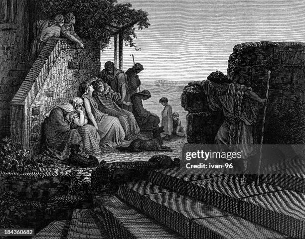 the prodigal son - prodigal son stock illustrations