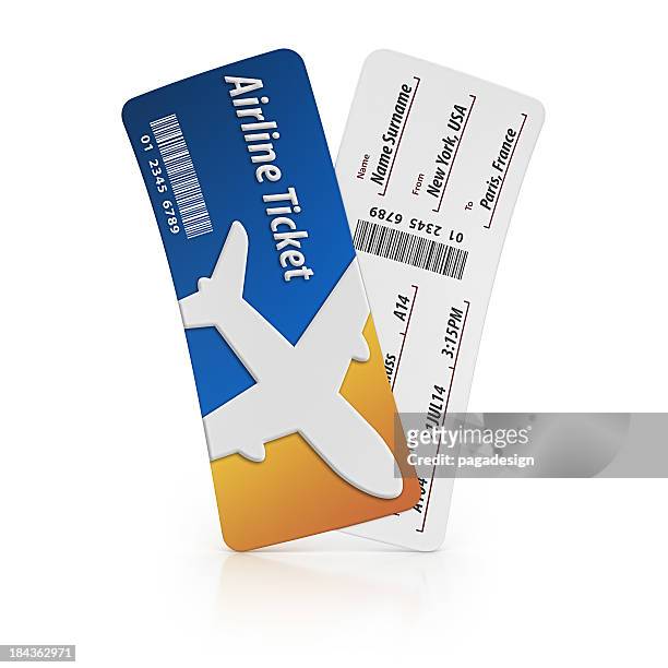 航空券 - 飛行機の搭乗券 ストックフォトと画像