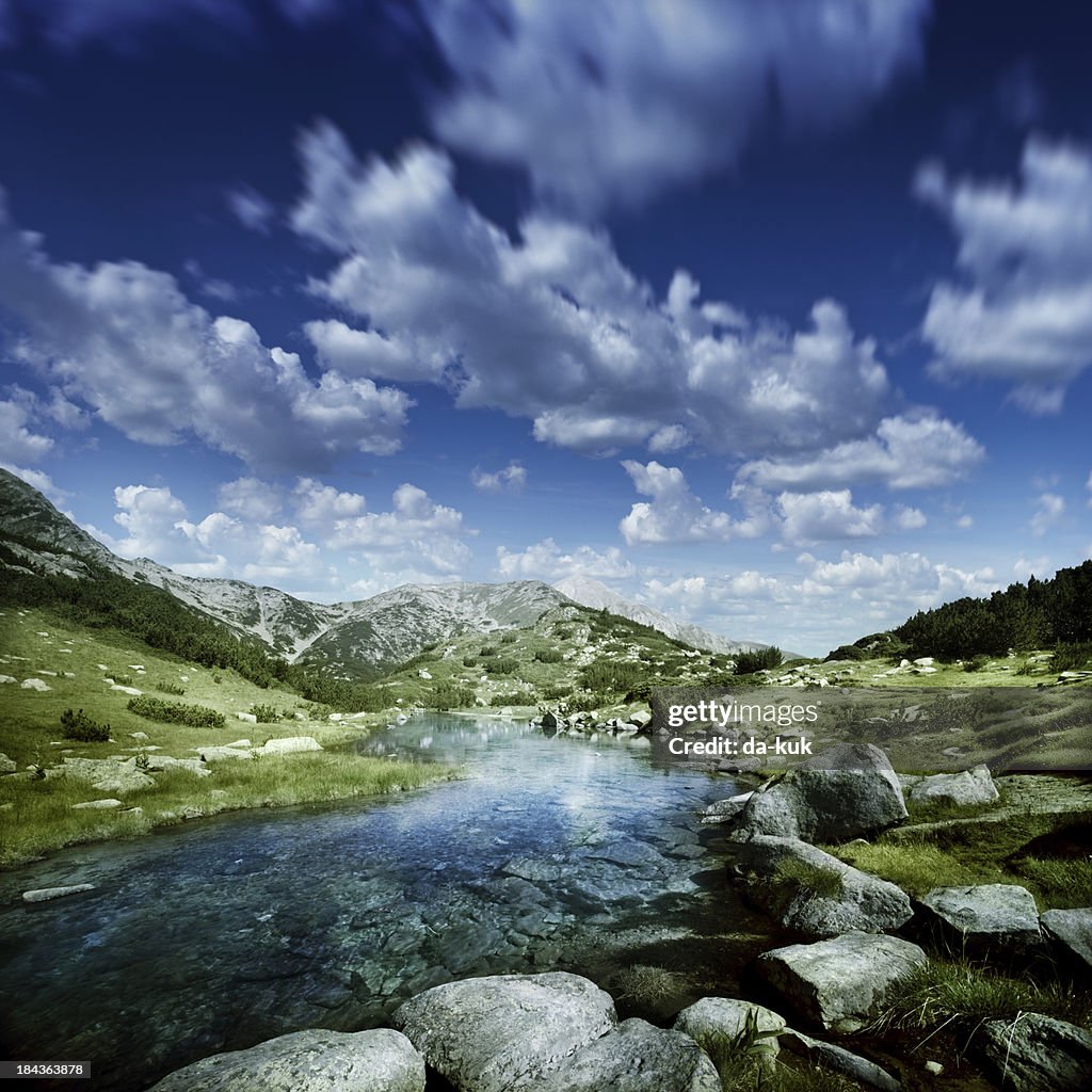 Lake in mountains