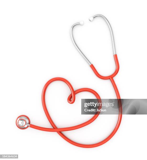 stetoscopio - heart shape object foto e immagini stock