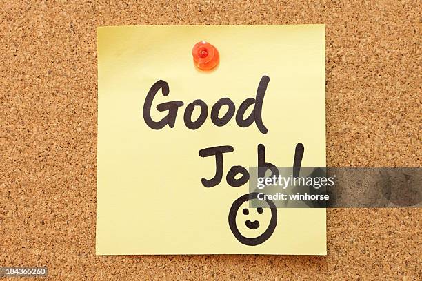 Good Job Sticky Note Photos and Premium High Res Pictures - Getty Images