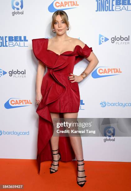 Becky Hill attends Capital's Jingle Bell Ball 2023 at The O2 Arena on December 09, 2023 in London, England.