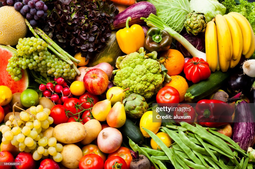 Fruits and vegetables