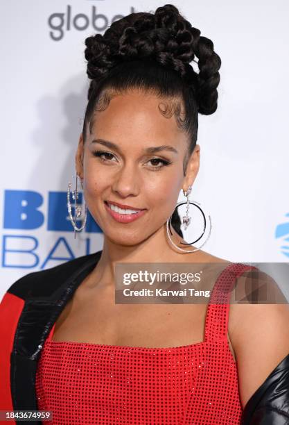 Alicia Keys attends Capital's Jingle Bell Ball 2023 at The O2 Arena on December 09, 2023 in London, England.