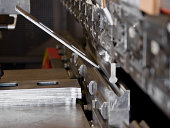 CNC Industrial brake press in use