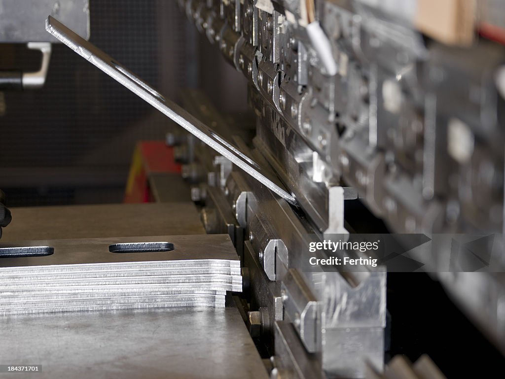 CNC Industrial brake press in use