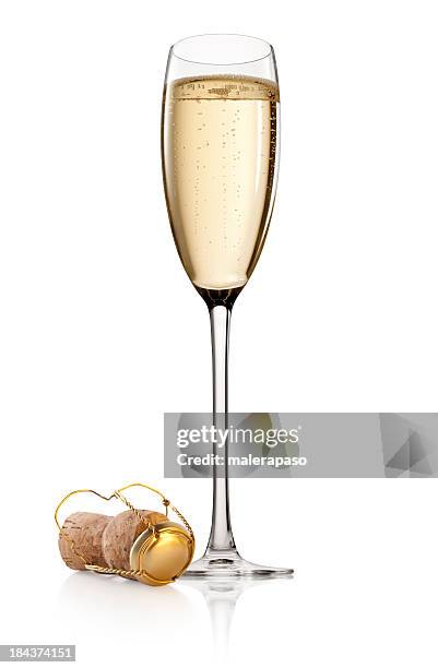 champagne toast - champagne glass stockfoto's en -beelden