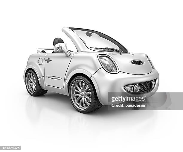 silver city - small car stock-fotos und bilder