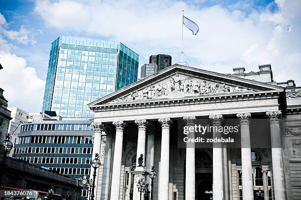 borsa valori di londra - banca d'inghilterra foto e immagini stock