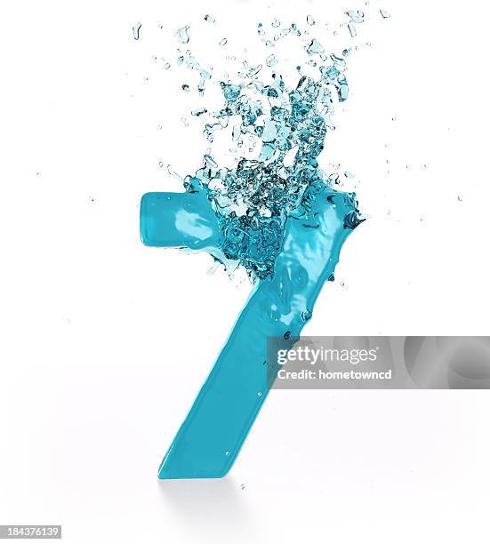 liquid number 7 - number 7 stock pictures, royalty-free photos & images