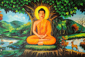 Buddha painted image, Cambodia