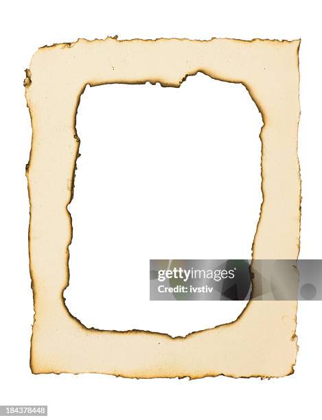 burnt paper - burnt edges stock pictures, royalty-free photos & images