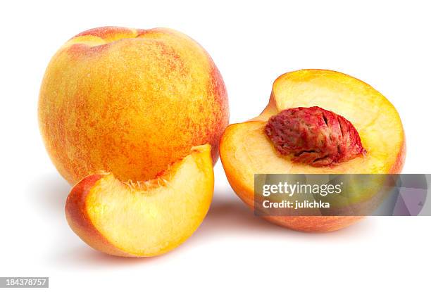 peach - peach on white stock pictures, royalty-free photos & images