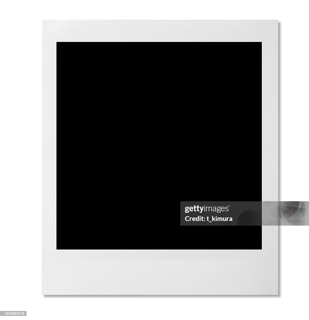 Plantilla de fotografías en blanco sobre fondo blanco