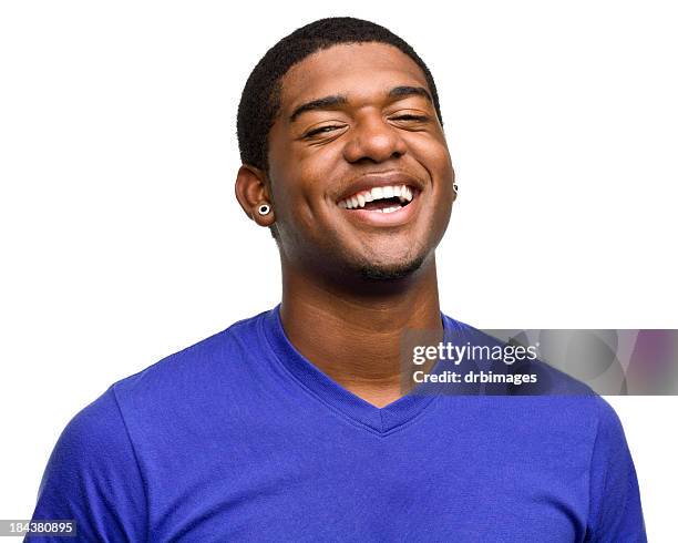 male portrait - black teenager cut out stock pictures, royalty-free photos & images