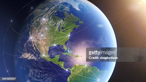global connections usa - central america stock pictures, royalty-free photos & images