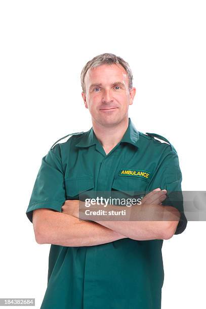 ambulance worker - paramedic portrait stock pictures, royalty-free photos & images