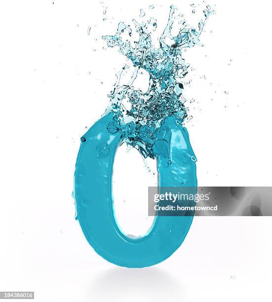 liquid number 0 - 3d number stock pictures, royalty-free photos & images