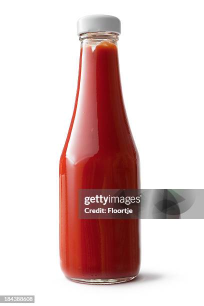 flavouring: ketchup - glass bottle stock pictures, royalty-free photos & images