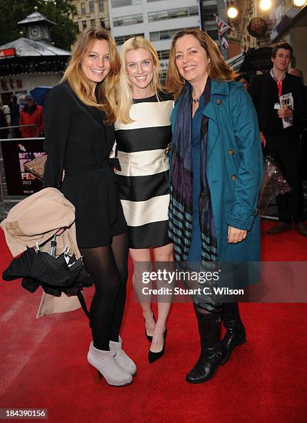 Leila George, Gracie Otto and Greta Scacchi attends a screening of "The Last Impresario" during the 57th BFI London Film Festival at Odeon West End...