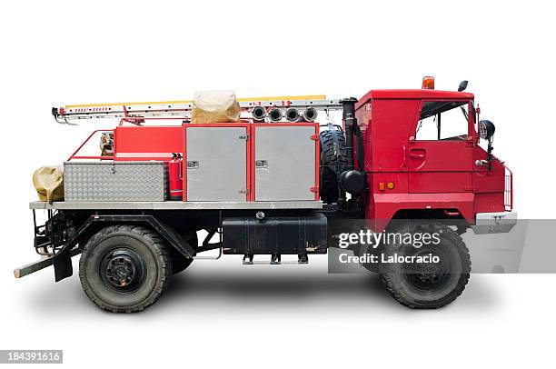 Fire Train Side View Fire Truck Side View Photos and Premium High Res Pictures - Getty Images