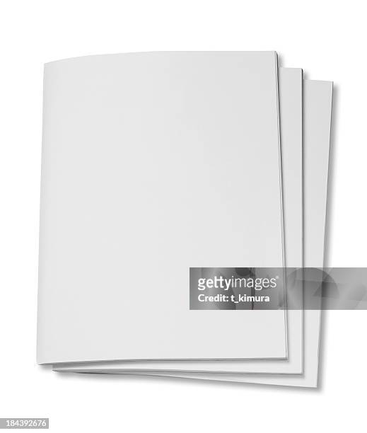 blank magazine - blank booklet stock pictures, royalty-free photos & images