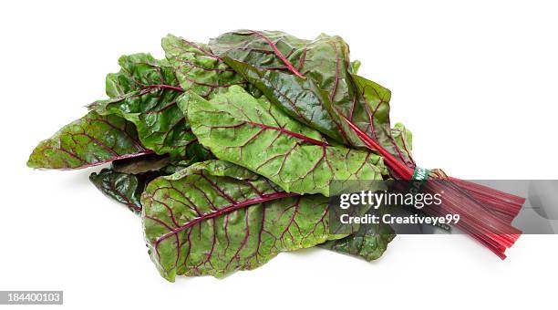 organic swiss chard - chard stock pictures, royalty-free photos & images