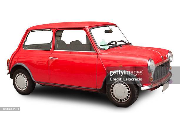 mini cooper 60's - small car stock pictures, royalty-free photos & images