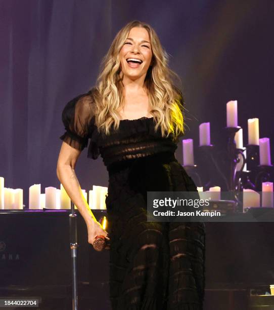 LeAnn Rimes performs at the Ryman Auditorium on December 09, 2023 in Nashville, Tennessee.
