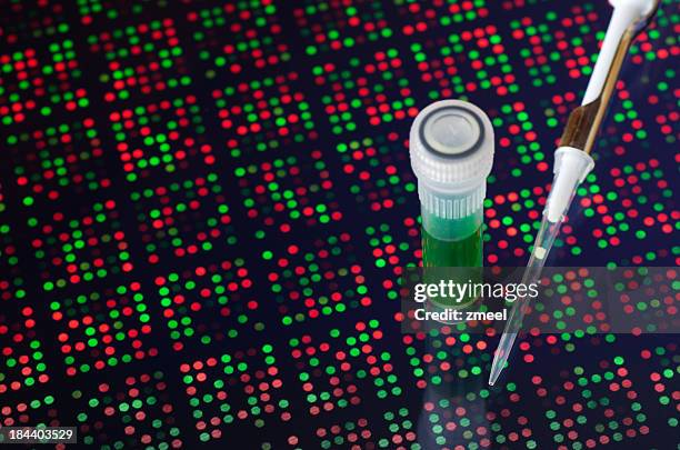 de adn - biochip equipo de laboratorio fotografías e imágenes de stock