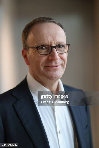 Mark Schneider, chief executive officer of Nestle SA, ahead of a Bloomberg Television interview in London, UK, on Wednesday, Dec. 13, 2023. Schneider...