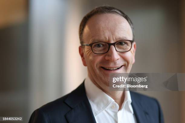 Mark Schneider, chief executive officer of Nestle SA, ahead of a Bloomberg Television interview in London, UK, on Wednesday, Dec. 13, 2023. Schneider...