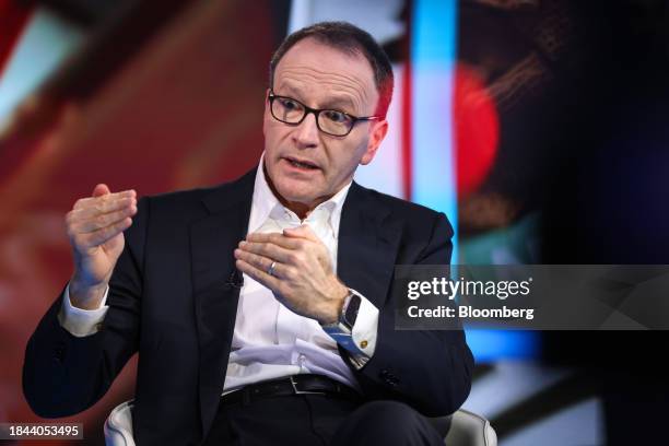 Mark Schneider, chief executive officer of Nestle SA, during a Bloomberg Television interview in London, UK, on Wednesday, Dec. 13, 2023. Schneider...