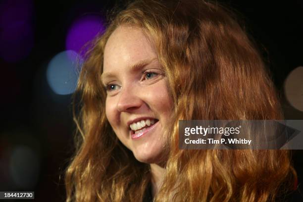 Model Lily Cole attends a screening of "Zero Theorem" during the 57th BFI London Film Festival at Odeon West End on October 13, 2013 in London,...