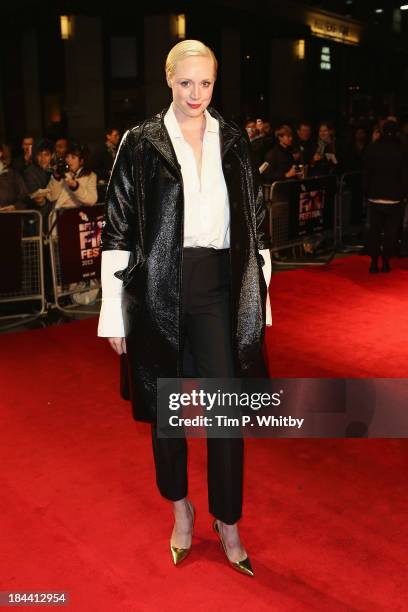 Actress Gwendoline Christie attends a screening of "Zero Theorem" during the 57th BFI London Film Festival at Odeon West End on October 13, 2013 in...