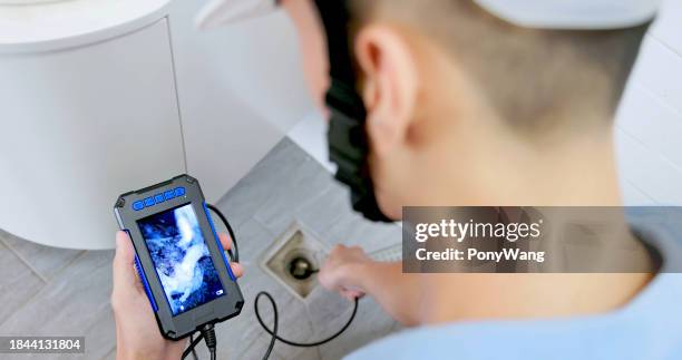 home endoscope inspection camera - drain camera stock pictures, royalty-free photos & images