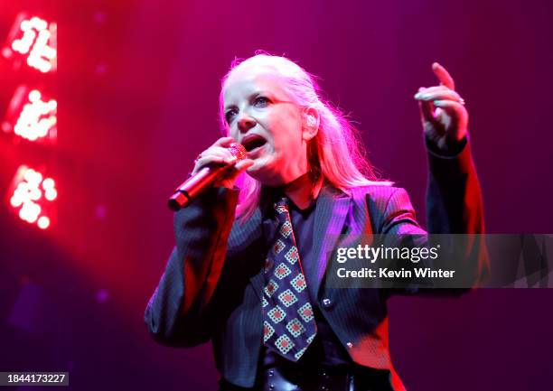 Shirley Manson of Garbage performs onstage during Audacy's KROQ Almost Acoustic Christmas 2023 at The Kia Forum on December 09, 2023 in Inglewood,...