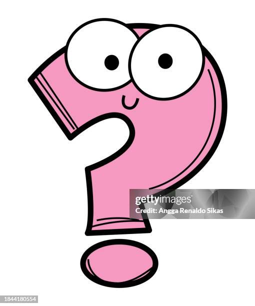 lustige fragezeichen-karikatur - maskottchen stock-grafiken, -clipart, -cartoons und -symbole