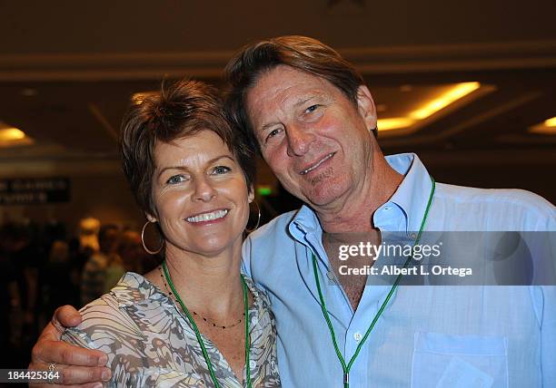 Actress Dana Sparks and actor Brett Cullen attend The Hollywood Show held at The Westin Los Angeles Airport Hotel on Saturday October 5, 2013 in Los...
