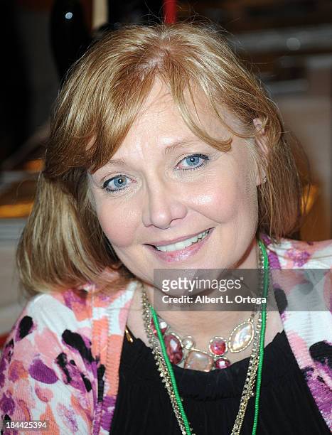 Actress Cindy Morgan attends The Hollywood Show held at The Westin Los Angeles Airport Hotel on Saturday October 5, 2013 in Los Angeles, California.