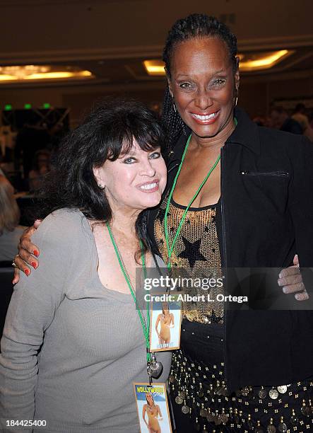 Actress Lana Wood and actress Trini Parks attend The Hollywood Show held at The Westin Los Angeles Airport Hotel on Saturday October 5, 2013 in Los...