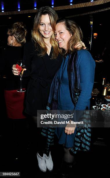 Leila George D'Onofrio and Greta Scacchi attend a post-screening party for "The Last Impresario" during the 57th BFI London Film Festival at The Arts...